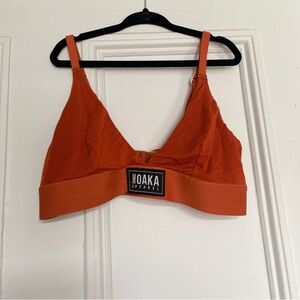 Hoaka burnt orange triangle top